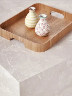 Mesas De Centro|Mesas De Centro></noscript>Westwing Collection Mesa de centro en look travertino Lesley Aspecto travertino beige mate