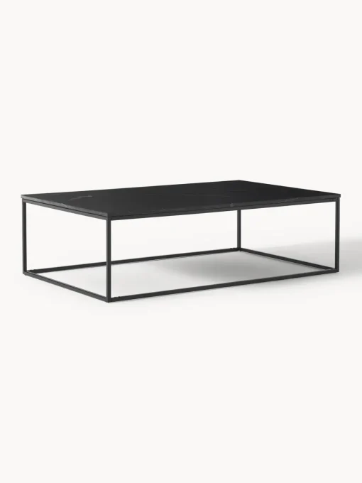 Mesas De Centro|Mesas De Centro>Westwing Collection Mesa de centro grande de mármol Alys Mármol negro, negro