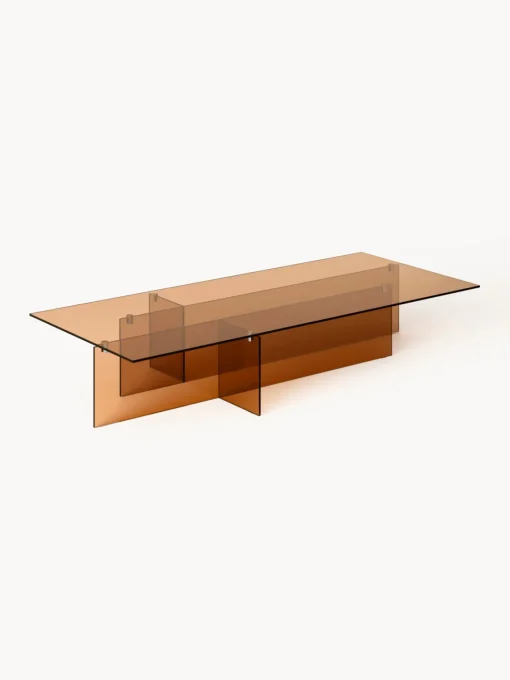 Clearance Mesa de centro grande de vidrio Anouk, 160 cm Mesas De Centro|Mesas De Centro
