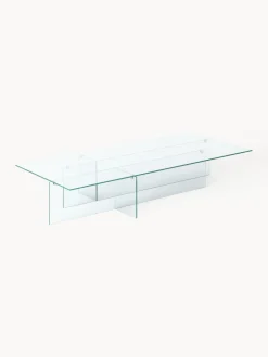 Mesas De Centro|Mesas De Centro>Westwing Collection Mesa de centro grande de vidrio Anouk, 160 cm Transparente