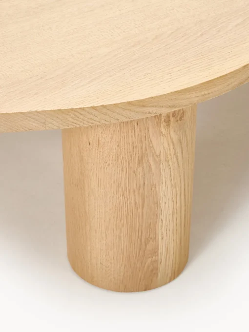 Mesas De Centro|Mesas De Centro>Westwing Collection Mesa de centro grande de madera de roble con forma orgánica Didi Madera de roble aceitada
