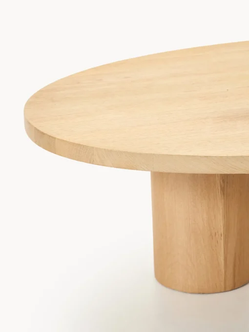 Mesas De Centro|Mesas De Centro>Westwing Collection Mesa de centro grande de madera de roble con forma orgánica Didi Madera de roble aceitada