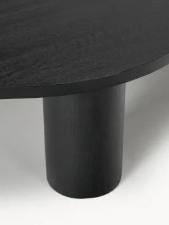 Mesas De Centro|Mesas De Centro></noscript>Westwing Collection Mesa de centro grande de madera de roble con forma orgánica Didi Roble lacado en negro