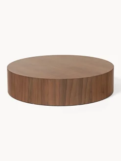 Mesas De Centro|Mesas De Centro>Westwing Collection Mesa de centro grande redonda de madera Dan Madera de fresno lacada en oscuro