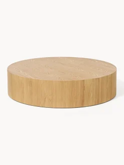 Mesas De Centro|Mesas De Centro>Westwing Collection Mesa de centro grande redonda de madera Dan Madera de fresno barnizado claro