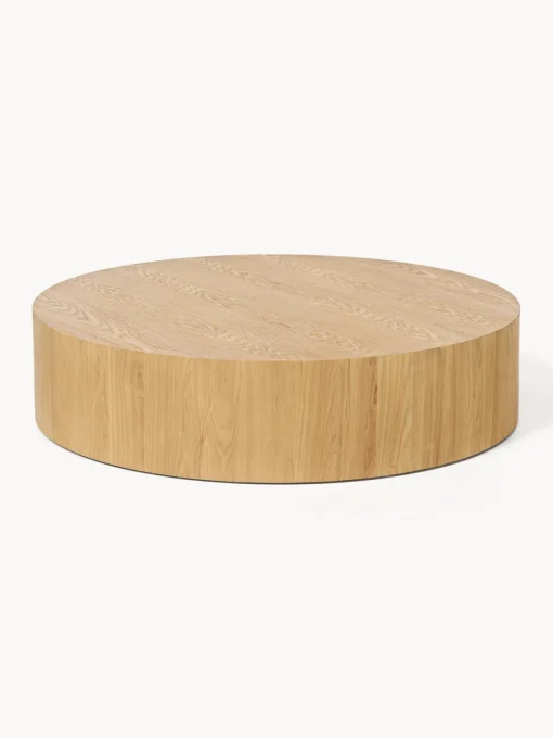 Mesas De Centro|Mesas De Centro>Westwing Collection Mesa de centro grande redonda de madera Dan Madera de fresno barnizado claro