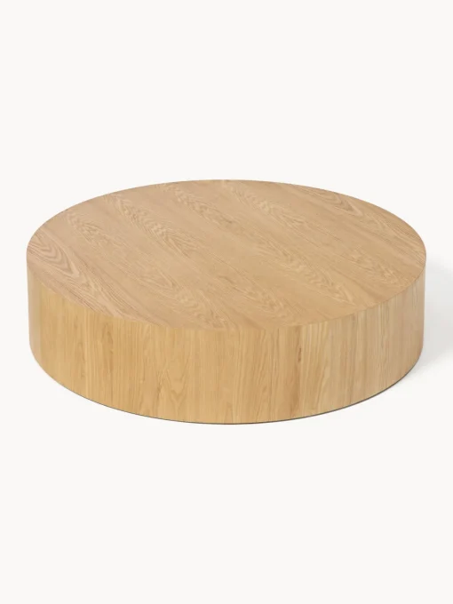 Mesas De Centro|Mesas De Centro>Westwing Collection Mesa de centro grande redonda de madera Dan Madera de fresno barnizado claro