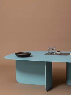 Mesas De Centro|Mesas De Centro></noscript>Metallbude Mesa de centro Livia Azul claro