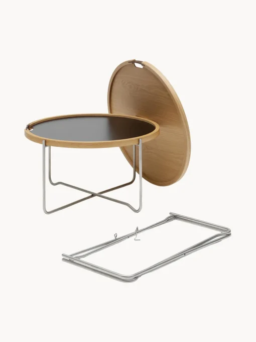 Mesas De Centro|Mesas De Centro>Carl Hansen & Søn Mesa de centro redonda con bandeja reversible CH417