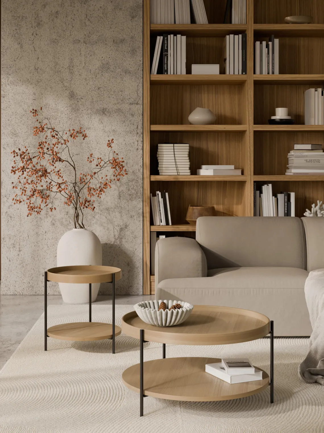 Best Mesa de centro redonda de madera Renee Mesas De Centro|Mesas De Centro