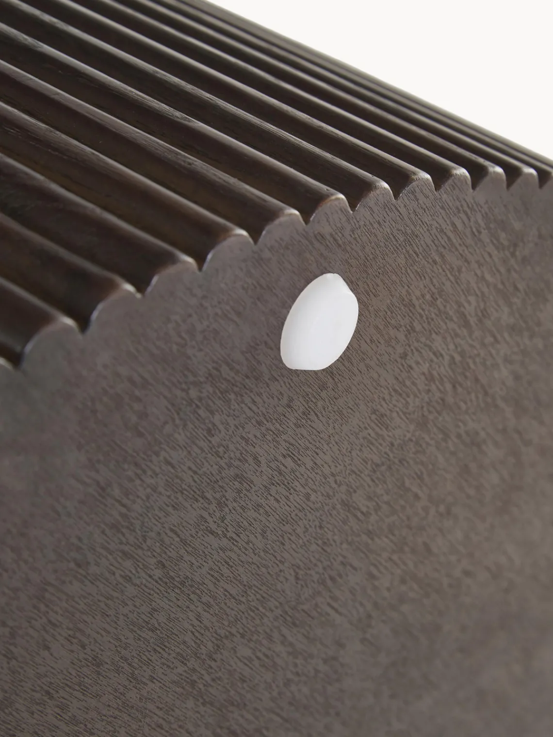 Mesas De Centro|Mesas De Centro>Westwing Collection Mesa de centro redonda de madera con espacio de almacenamiento Nele Madera lacada en marrón oscuro