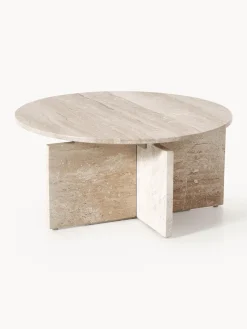 New Mesa de centro redonda de travertino Marisa Mesas De Centro|Mesas De Centro