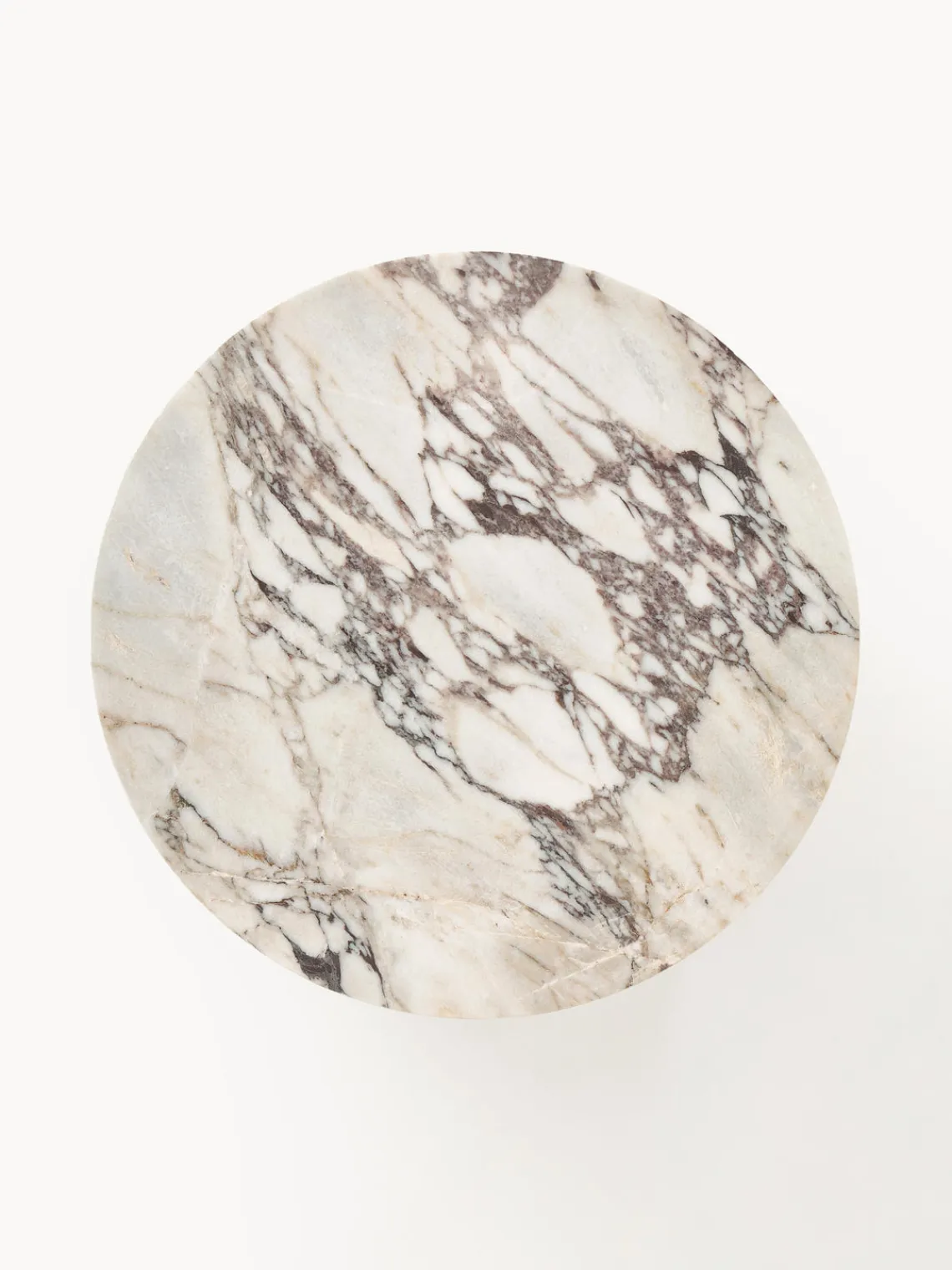 Mesas De Centro|Mesas De Centro>Westwing Collection Mesa de centro redonda de mármol Marisa Mármol blanco y gris