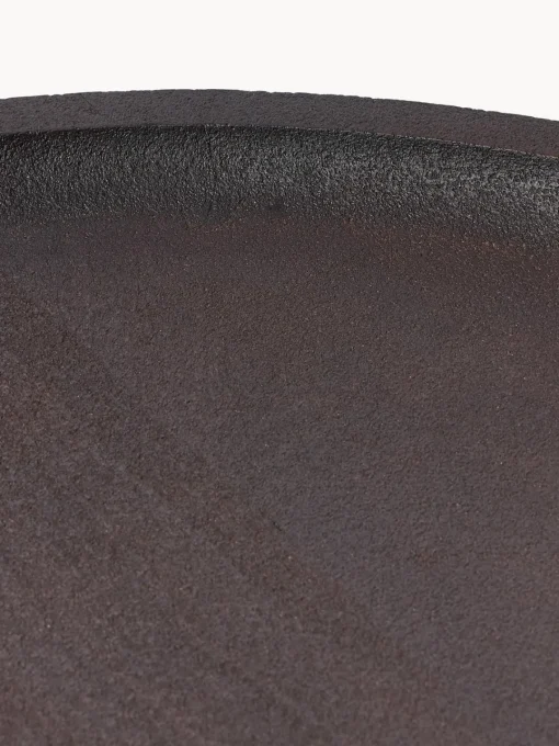 Mesas De Centro|Mesas De Centro>Westwing Collection Mesa de centro redonda de madera de mango Benno Madera de mango lacada en marrón oscuro
