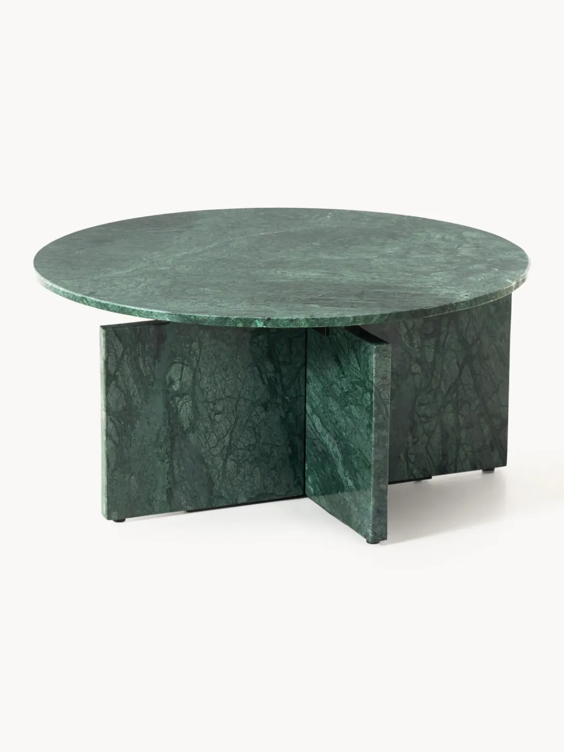 Mesas De Centro|Mesas De Centro>Westwing Collection Mesa de centro redonda de mármol Marisa Mármol verde