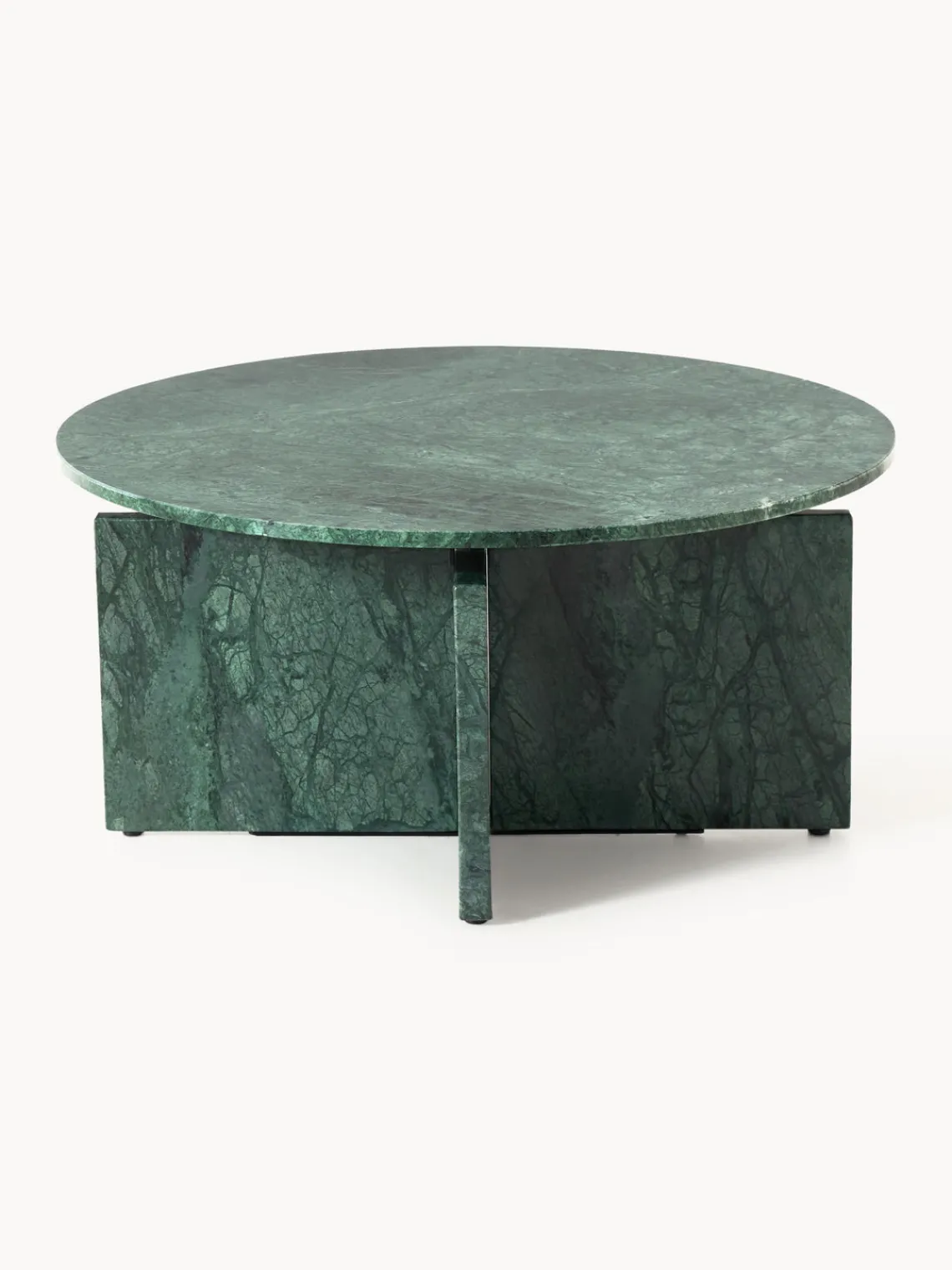 Mesas De Centro|Mesas De Centro>Westwing Collection Mesa de centro redonda de mármol Marisa Mármol verde