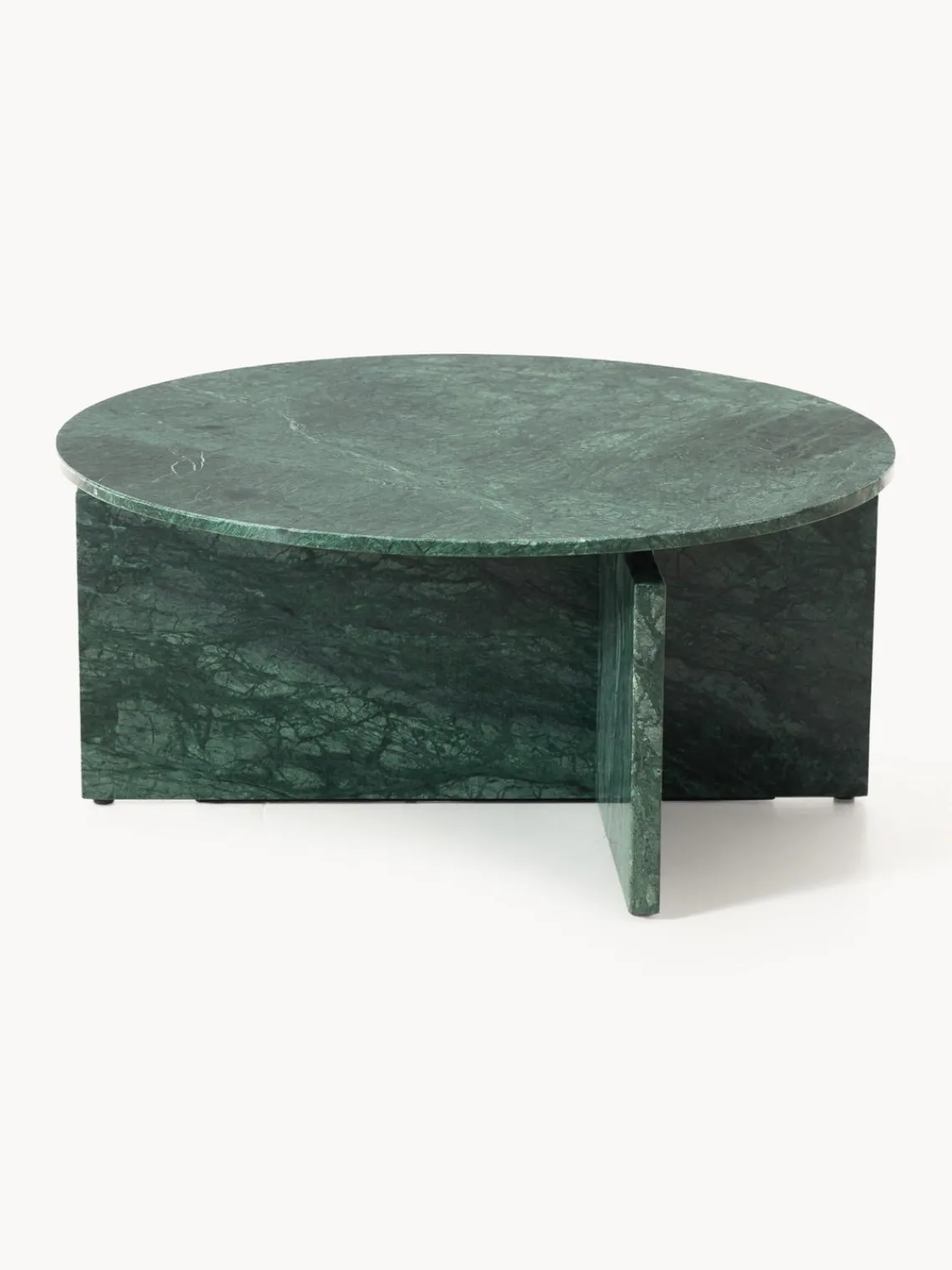 Mesas De Centro|Mesas De Centro>Westwing Collection Mesa de centro redonda de mármol Marisa Mármol verde