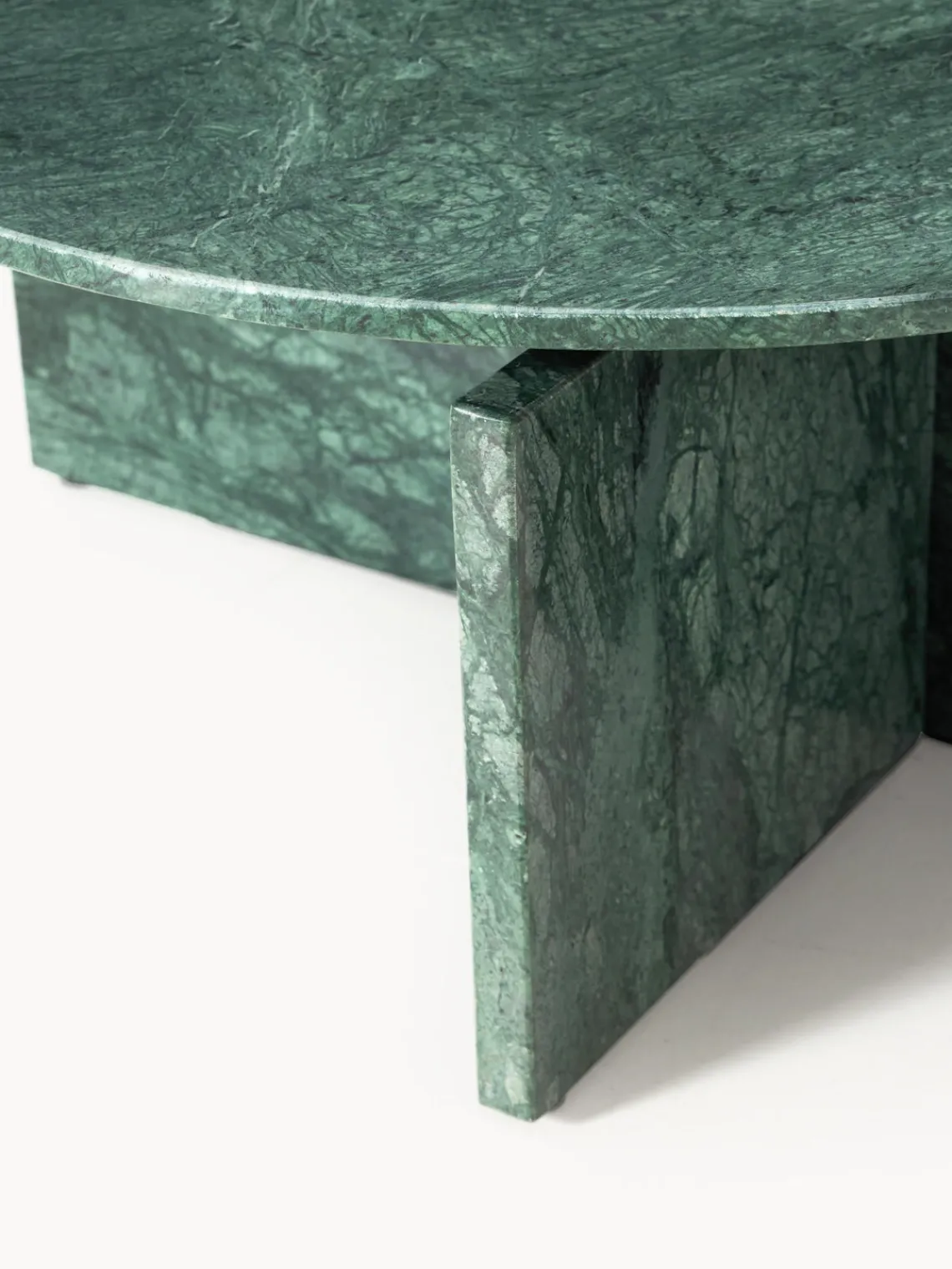 Mesas De Centro|Mesas De Centro>Westwing Collection Mesa de centro redonda de mármol Marisa Mármol verde