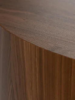 Mesas De Centro|Mesas De Centro></noscript>Westwing Collection Mesa de centro redonda Rylan Madera de nogal, azul real