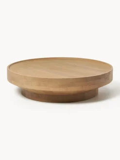 Hot Mesa de centro redonda XL de madera de mango Benno Mesas De Centro|Mesas De Centro