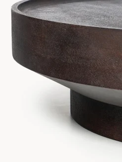 Mesas De Centro|Mesas De Centro></noscript>Westwing Collection Mesa de centro redonda XL de madera de mango Benno Madera de mango lacada en oscuro