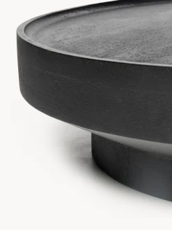 Mesas De Centro|Mesas De Centro></noscript>Westwing Collection Mesa de centro redonda XL de madera de mango Benno Madera de mango lacada en negro