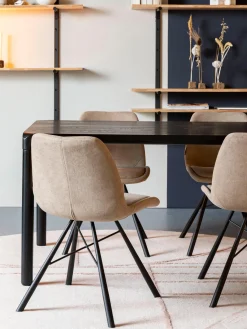 Mesas De Comedor|Mesas De Comedor></noscript>Zuiver Mesa de comedor de madera Storm, tamaños diferentes Madera de fresno lacada en negro