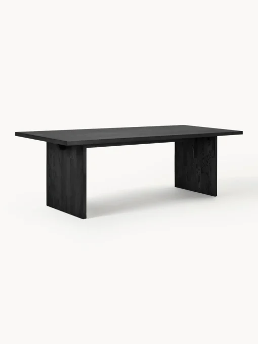 Mesas De Comedor|Mesas De Comedor>Rowico Home Mesa de comedor de madera de fresno Emmett, 240 x 95 cm Madera de roble lacada en negro