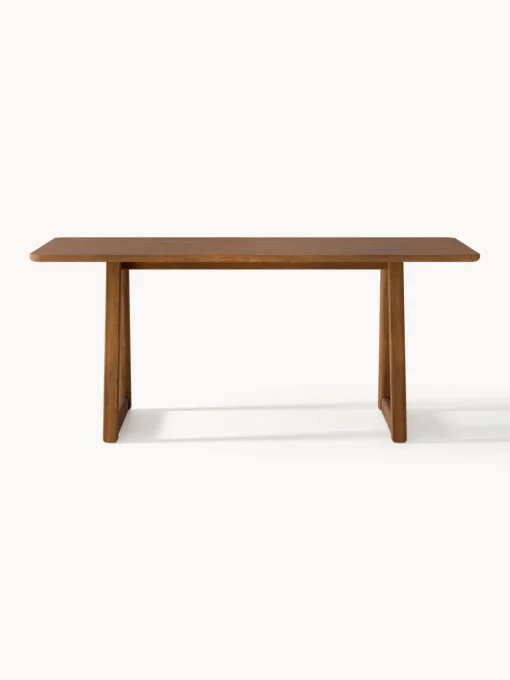 Mesas De Comedor|Mesas De Comedor>Westwing Collection Mesa de comedor de madera de roble Nik, tamaños diferentes Madera de roble lacada en marrón oscuro