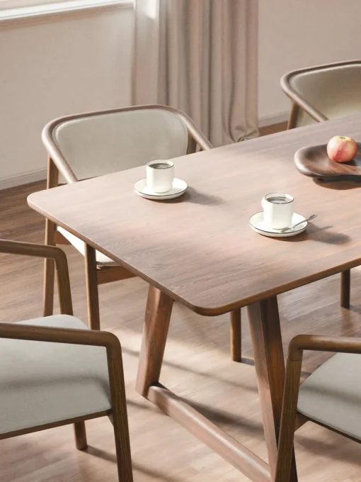Mesas De Comedor|Mesas De Comedor>Westwing Collection Mesa de comedor de madera de roble Nik, tamaños diferentes Madera de roble lacada en marrón oscuro