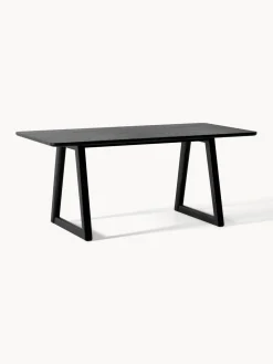 Mesas De Comedor|Mesas De Comedor>Westwing Collection Mesa de comedor de madera de roble Nik, tamaños diferentes Madera de roble lacada en negro