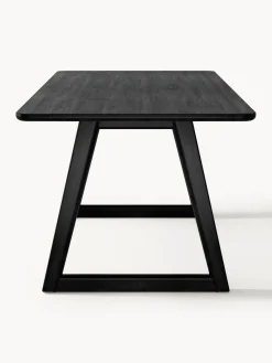 Mesas De Comedor|Mesas De Comedor></noscript>Westwing Collection Mesa de comedor de madera de roble Nik, tamaños diferentes Madera de roble lacada en negro