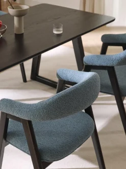 Mesas De Comedor|Mesas De Comedor></noscript>Westwing Collection Mesa de comedor de madera de roble Nik, tamaños diferentes Madera de roble lacada en negro