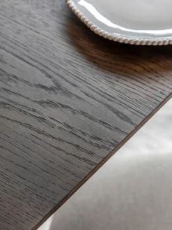 Mesas De Comedor|Mesas De Comedor></noscript> Mesa de comedor de madera Hatfield, 77 x 77 cm Madera de roble lacada en oscuro