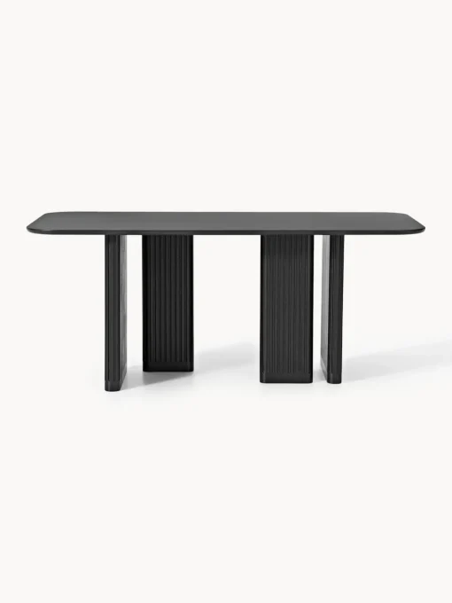 Mesas De Comedor|Mesas De Comedor>Westwing Collection Mesa de comedor de madera de roble Jolka, tamaños diferentes Negro