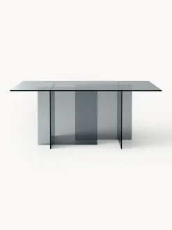 Mesas De Comedor|Mesas De Comedor></noscript>Westwing Collection Mesa de comedor de vidrio Anouk, tamaños diferentes Gris transparente