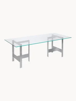 Mesas De Comedor|Mesas De Comedor>Ferm Living Mesa de comedor de vidrio y metal Lager, 200 x 90 cm