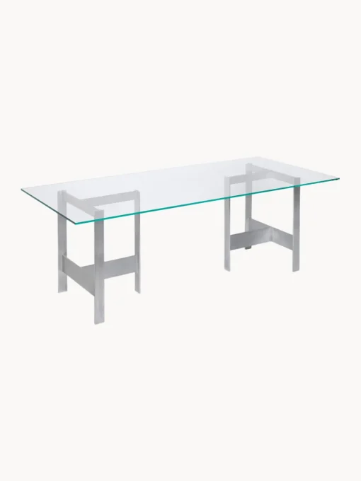 Mesas De Comedor|Mesas De Comedor>Ferm Living Mesa de comedor de vidrio y metal Lager, 200 x 90 cm