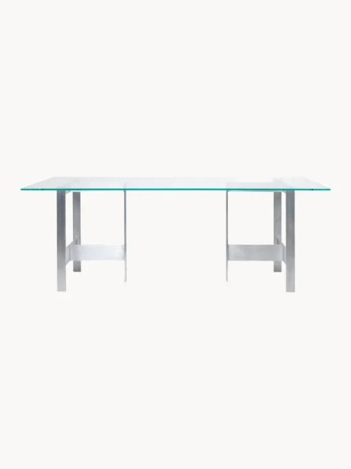 Mesas De Comedor|Mesas De Comedor>Ferm Living Mesa de comedor de vidrio y metal Lager, 200 x 90 cm