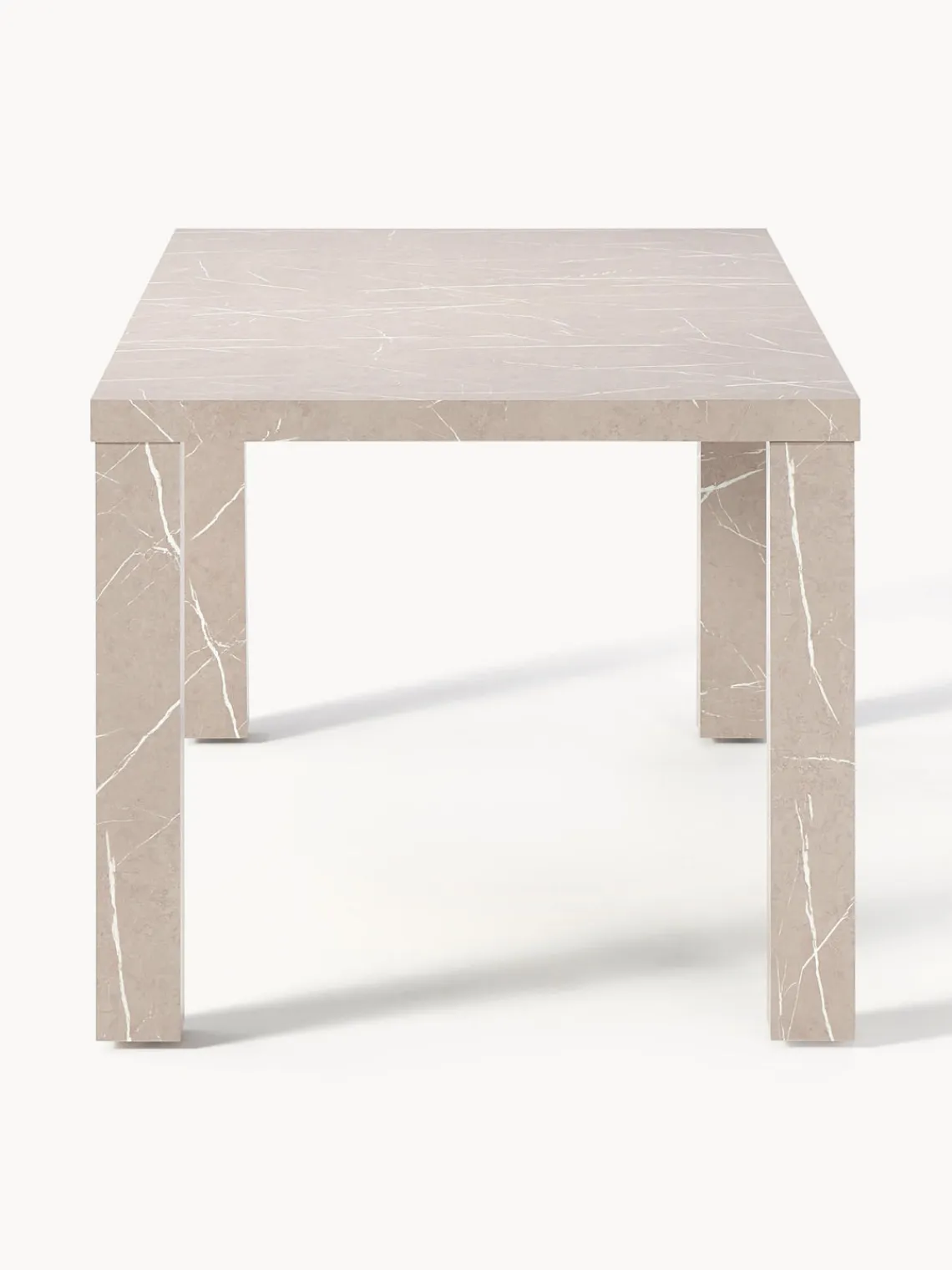 Mesas De Comedor|Mesas De Comedor>Westwing Collection Mesa de comedor en look mármol Carl Aspecto mármol beige