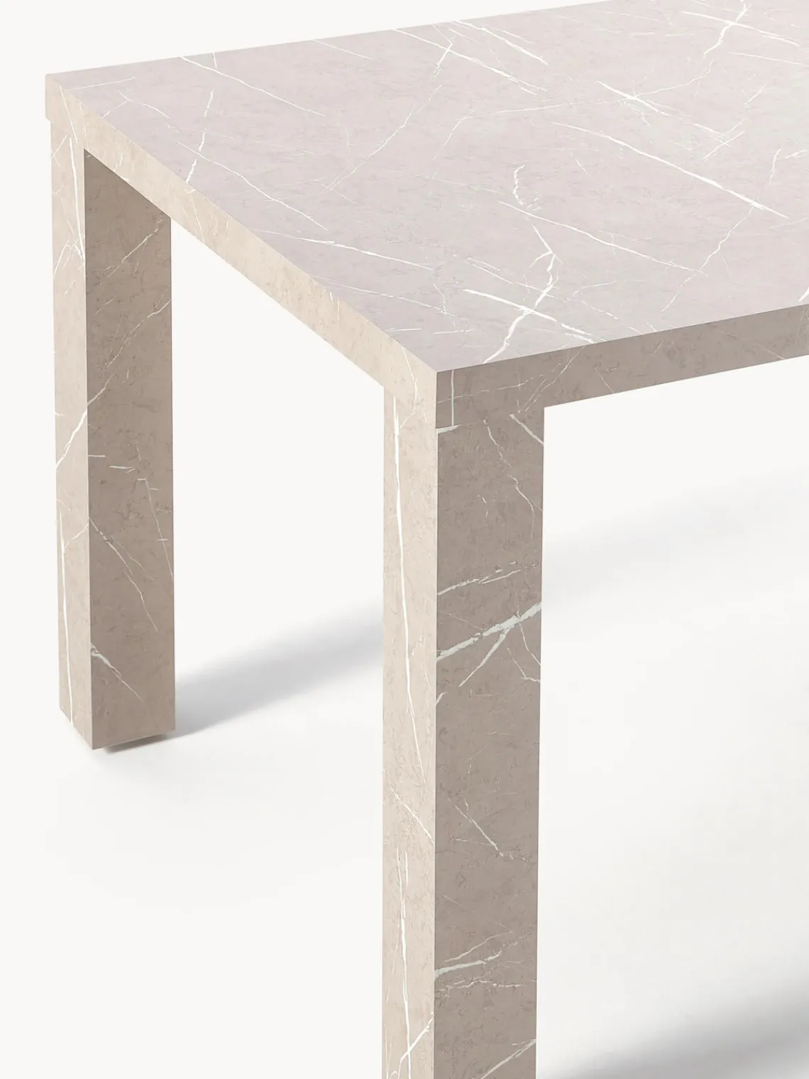 Mesas De Comedor|Mesas De Comedor>Westwing Collection Mesa de comedor en look mármol Carl Aspecto mármol beige