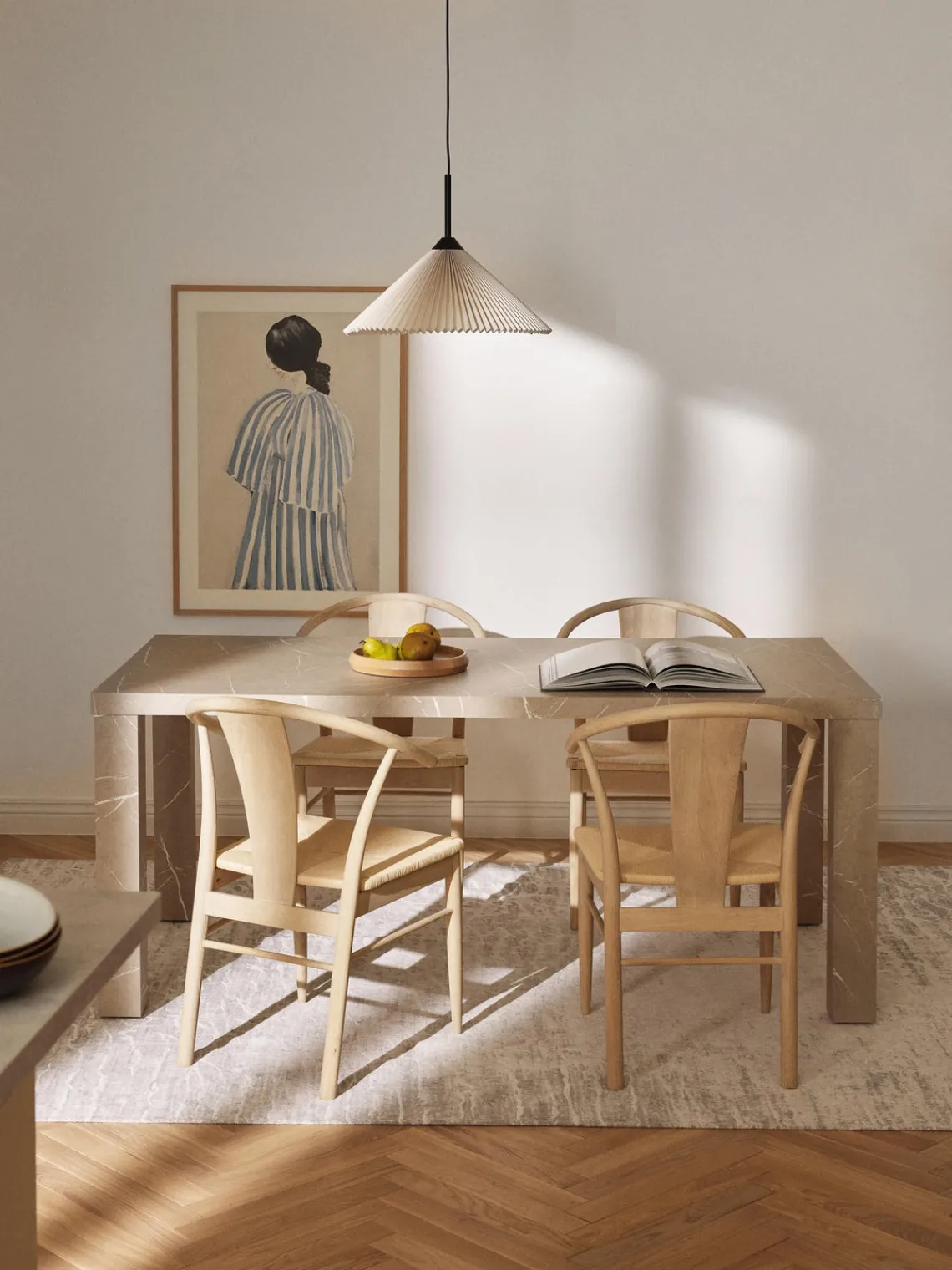 Mesas De Comedor|Mesas De Comedor>Westwing Collection Mesa de comedor en look mármol Carl Aspecto mármol beige