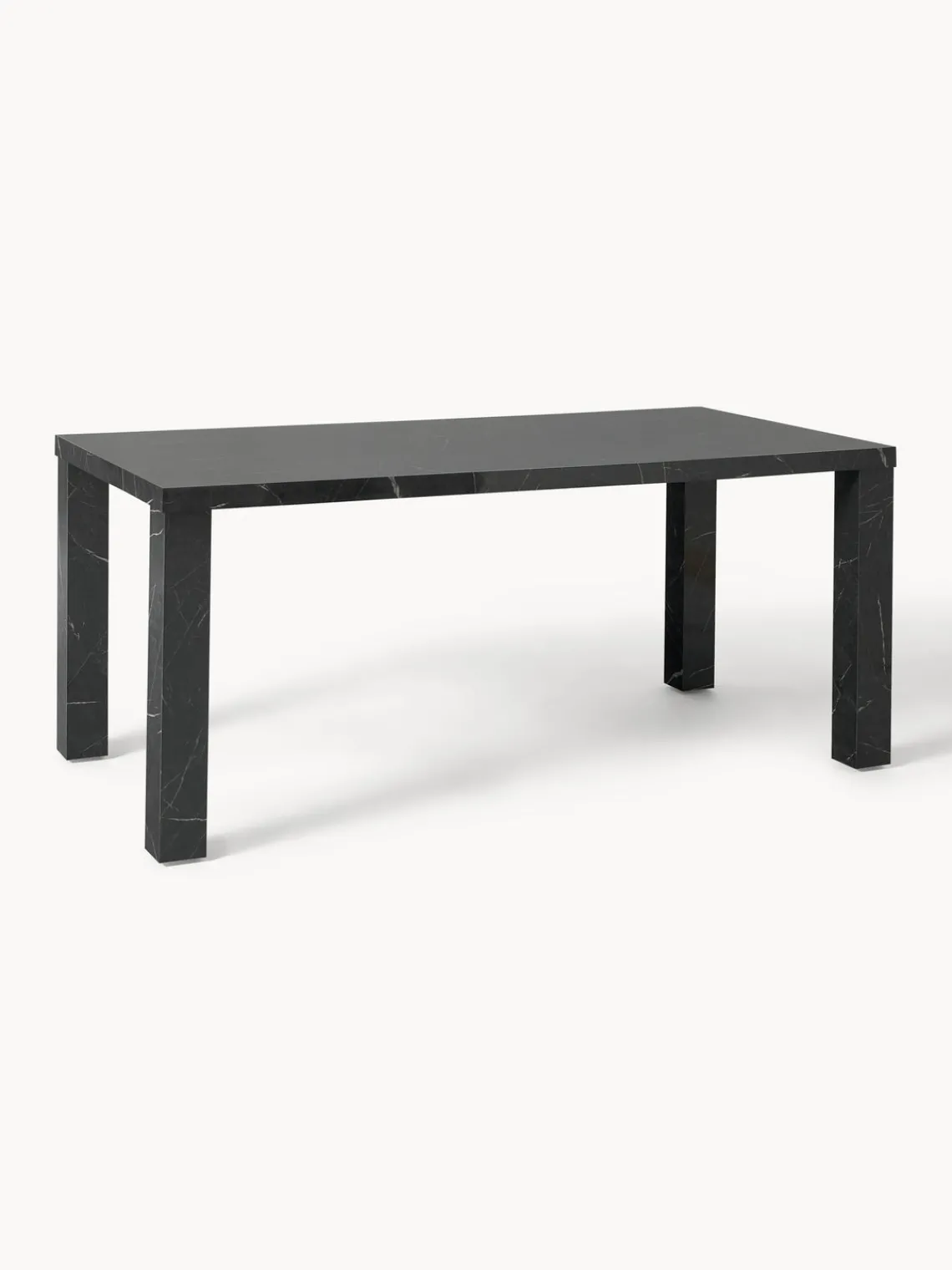 Mesas De Comedor|Mesas De Comedor>Westwing Collection Mesa de comedor en look mármol Carl Aspecto mármol negro