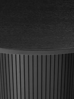 Mesas De Comedor|Mesas De Comedor></noscript>Westwing Collection Mesa de comedor extensible acanalada Filo, 120 - 160 x 75 cm Madera de roble lacada en negro