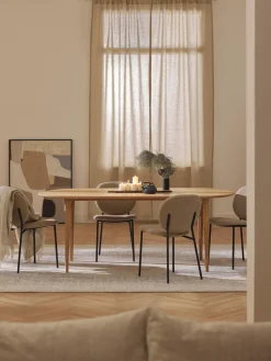 Mesa de comedor ovalada de madera de roble maciza Archie, 200 x 100 cm Mesas De Comedor|Mesas De Comedor