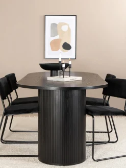 New Mesa de comedor ovalada de madera Bianca, 200 x 90 cm Mesas De Comedor|Mesas De Comedor