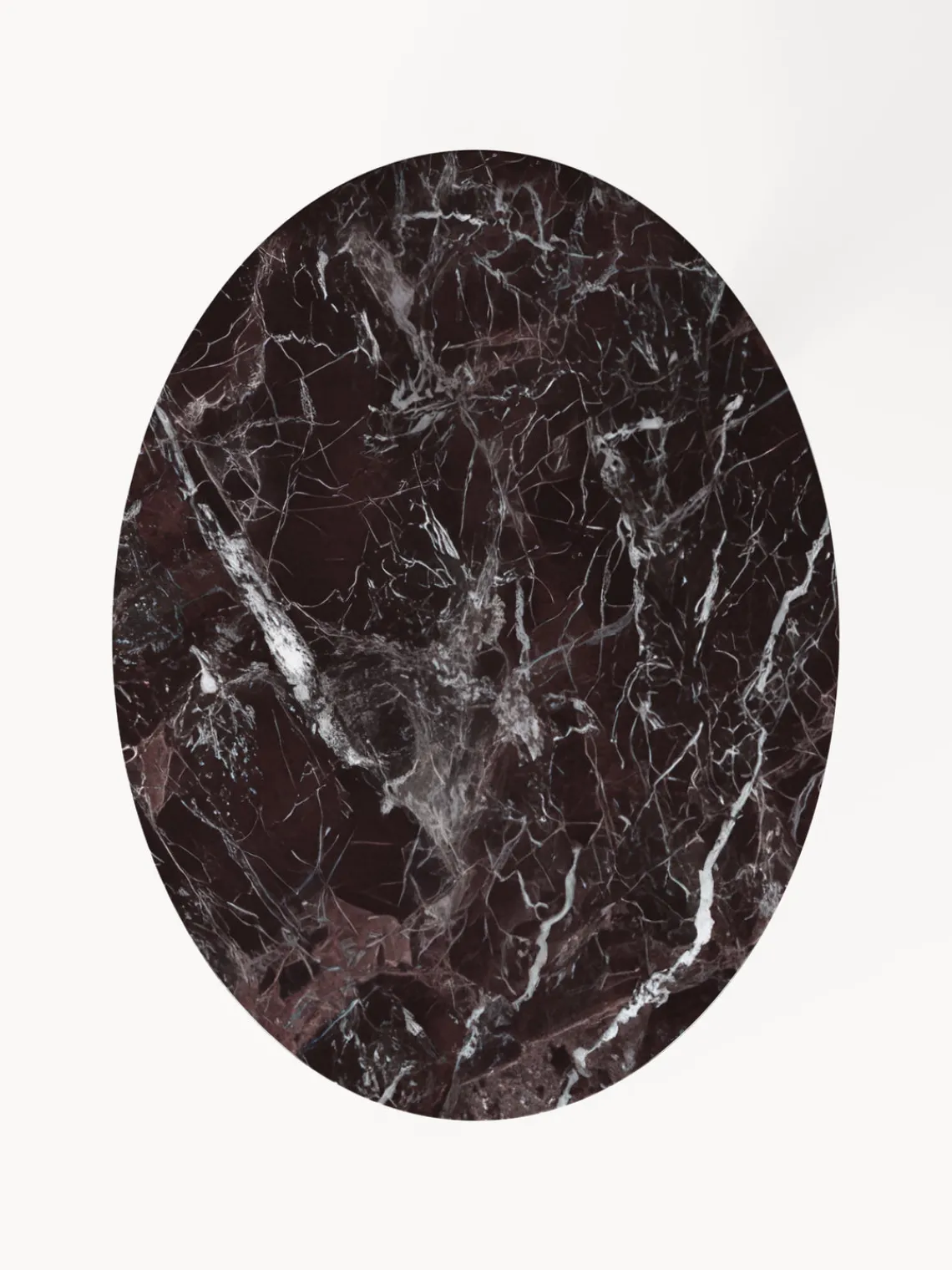 Mesas De Comedor|Mesas De Comedor>Westwing Collection Mesa de comedor ovalada de mármol Miley, tamaños diferentes Rojo vino veteado