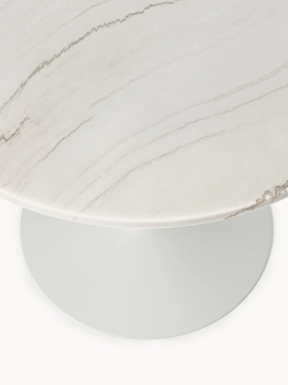 Mesas De Comedor|Mesas De Comedor>Westwing Collection Mesa de comedor ovalada de mármol Miley, tamaños diferentes Mármol blanco