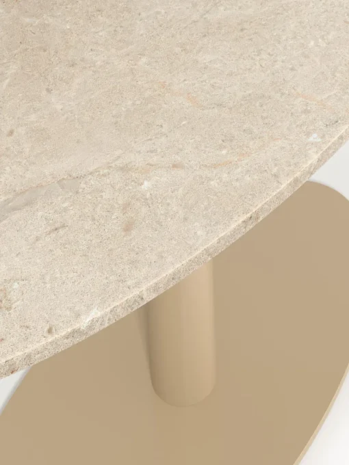 Mesas De Comedor|Mesas De Comedor>Westwing Collection Mesa de comedor ovalada de mármol Miley, tamaños diferentes Mármol beige