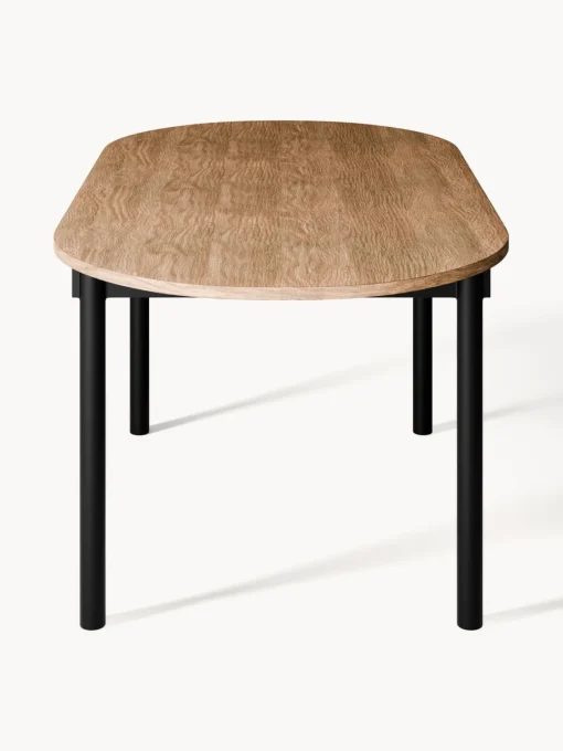 Mesas De Comedor|Mesas De Comedor>Westwing Collection Mesa de comedor ovalada Mavi, tamaños diferentes Madera de roble, negro